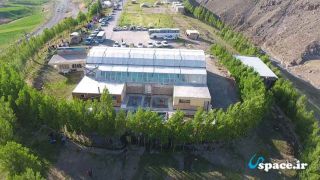تصویر هوایی از مجتمع آب درمانی و گردشگری وَله زیر مشکین شهر اردبیل